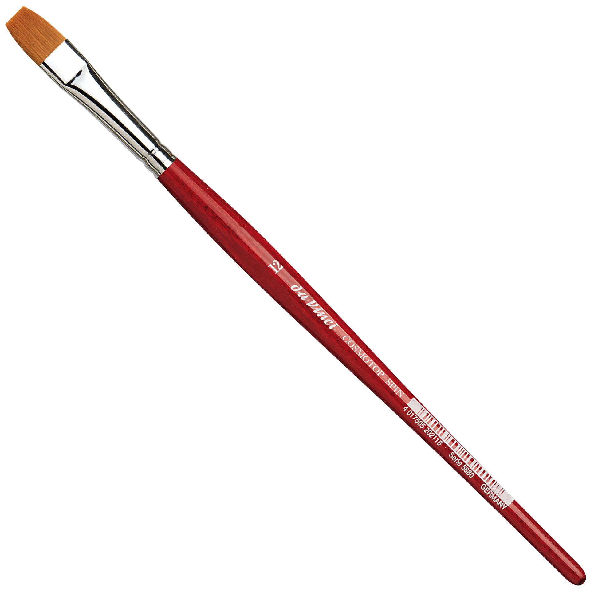 Da Vinci – Cosmotop Spin VA-588012 – Flachpinsel, Grösse 12, Breite 20 mm, Synthetik