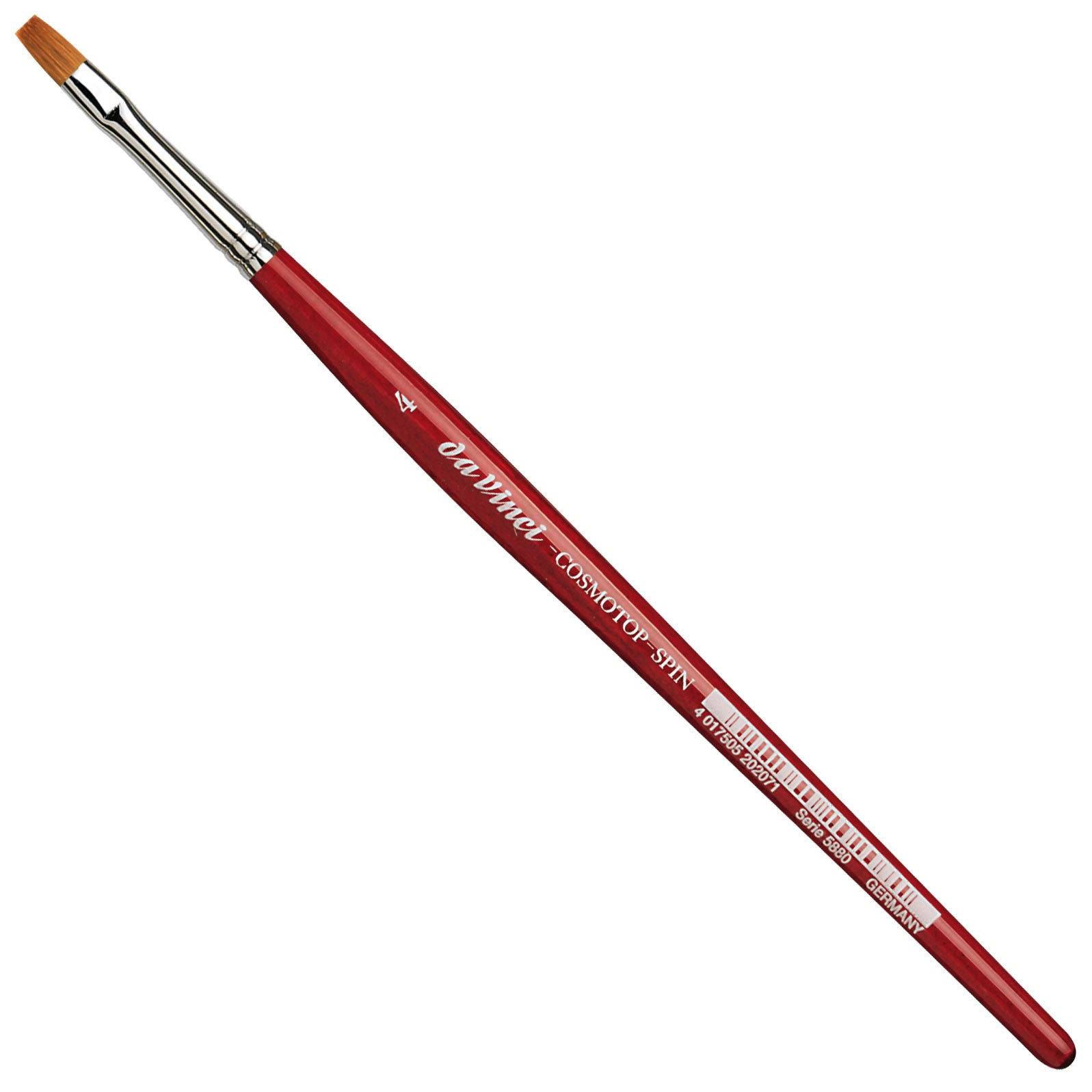 Da Vinci – Cosmotop Spin VA-5880 – Pinsel – Flachpinsel, Grösse 4, Breite 10 mm, Synthetik, Länge 190 mm