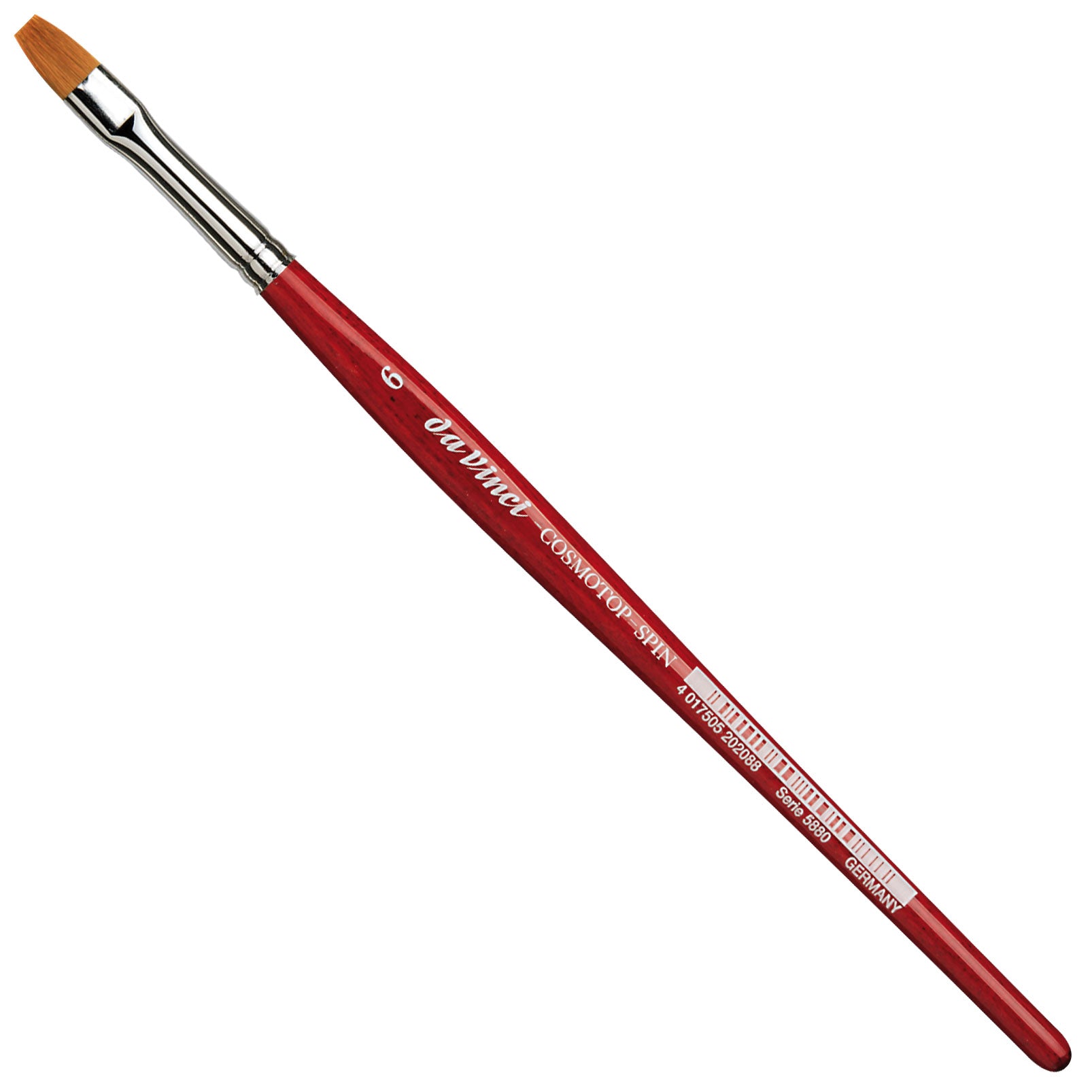 Da Vinci – Cosmotop Spin VA-5880_6 – Pinsel – Flachpinsel, Grösse 6, Breite 10 mm, Synthetik, Länge 195 mm