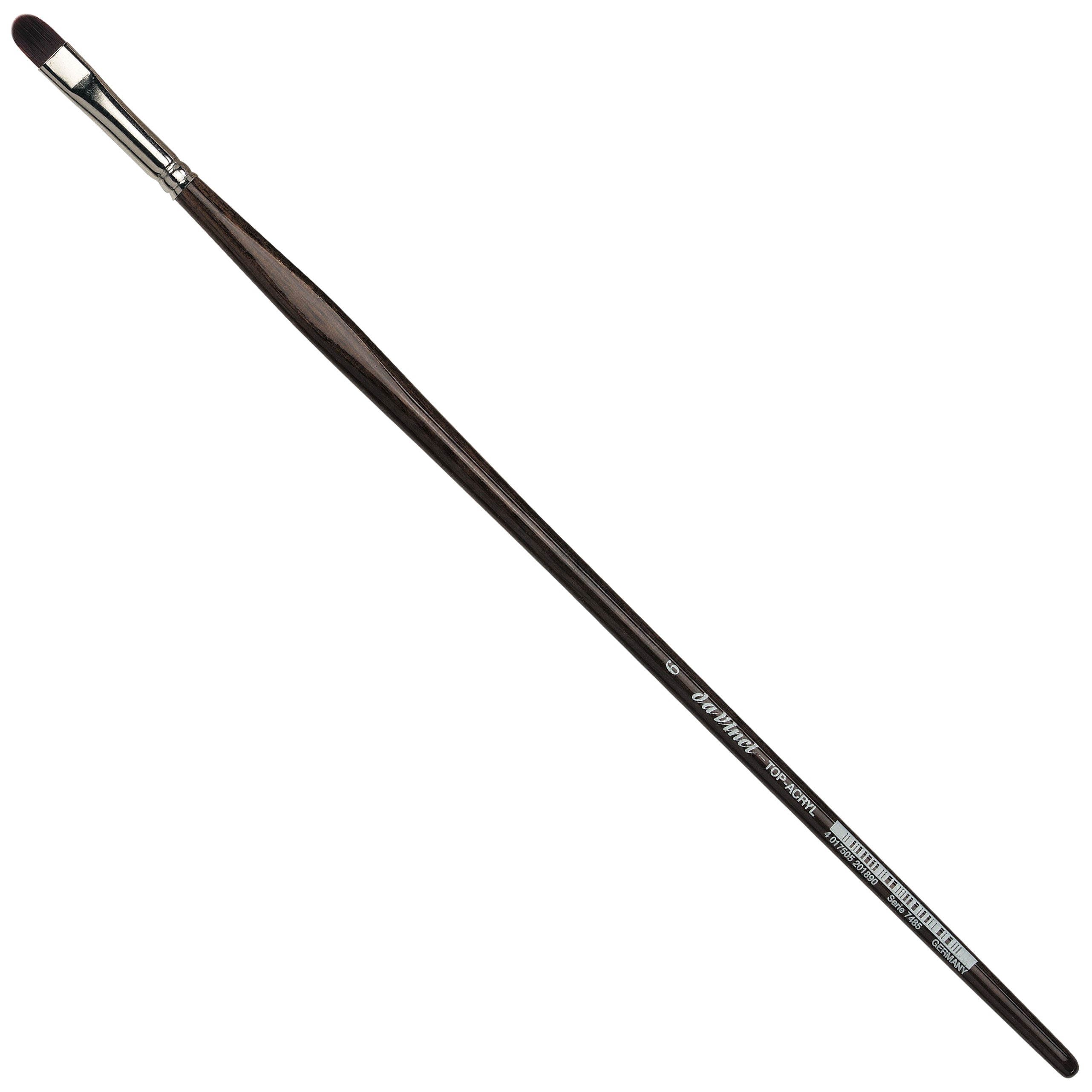 Da Vinci – Serie 7485 – Pinsel – Katzenzungenpinsel, Grösse 6, Breite 10 mm, für Acryl- und Ölfarben