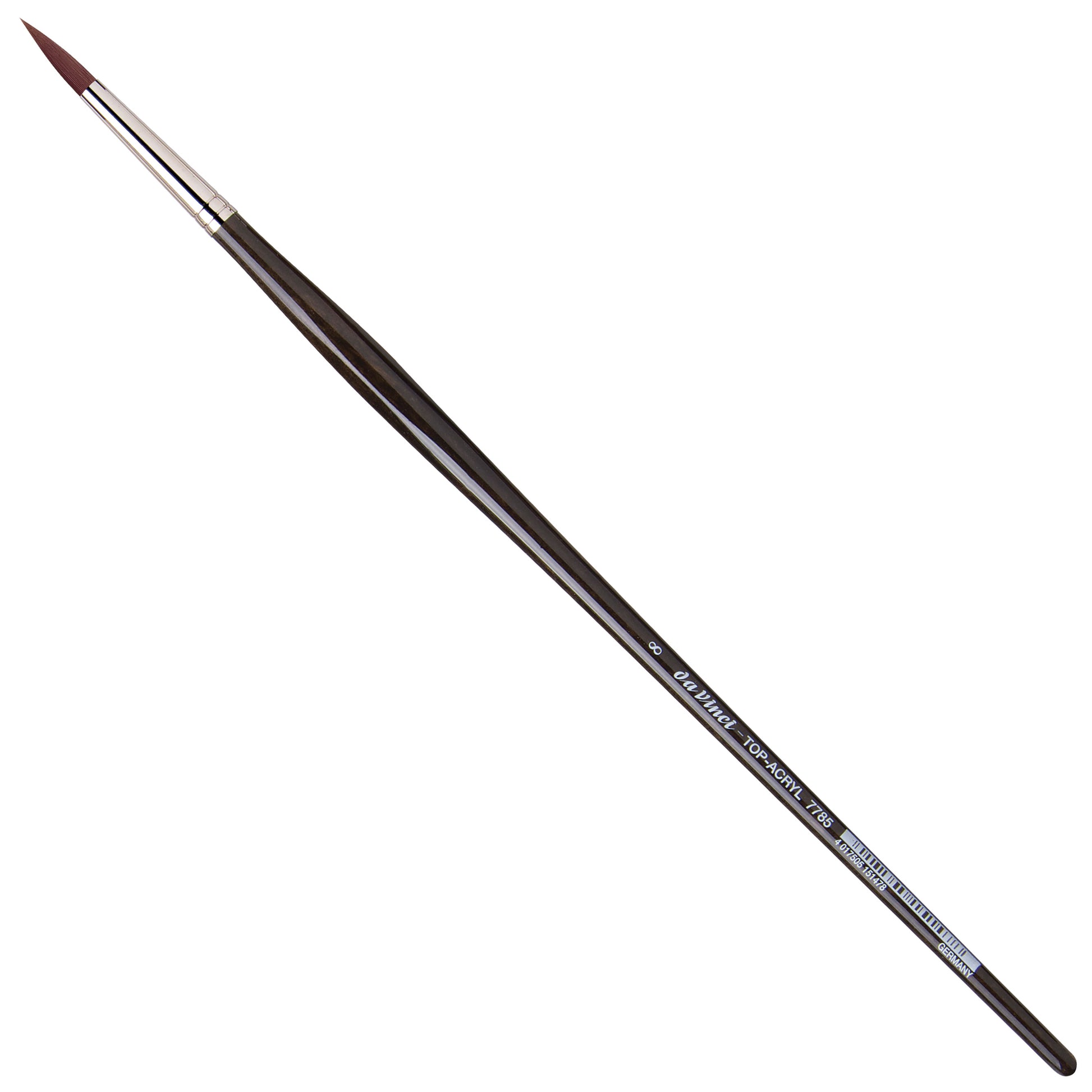 Da vinci VA-7785 – Pinsel – Rundpinsel, Grösse 8, Synthetik, Länge 315 mm, für Acryl- und Ölfarben