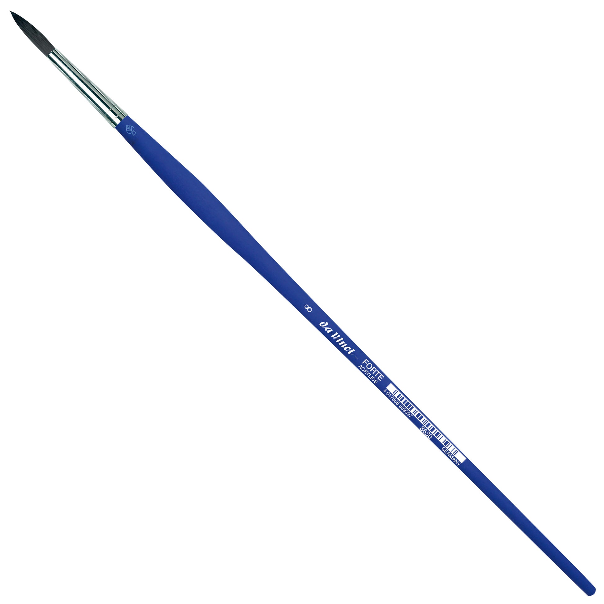 da Vinci – Forte Acrylics VA-8630_8 – Pinsel – Rundpinsel, Grösse 8, Synthetik, für Acryl- und Ölfarben