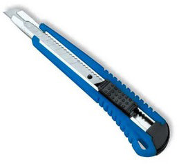 Dahle Cutter Basic – Abbrechmesser 9 mm, Rasterautomatik, ABS-Kunststoffgehäuse, Blau