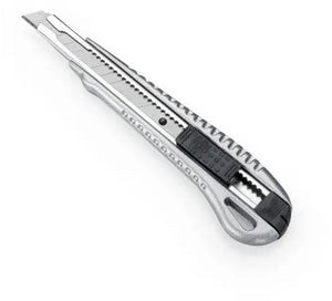 Dahle Cutter Professional – Abbrechmesser 9 mm, Rasterautomatik, Metallgehäuse, Grau