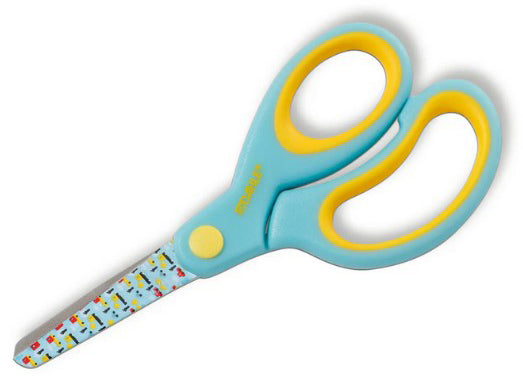 Dahle Kinderschere 16,5 cm, abgerundet, für Rechtshänder – Edelstahl, Softgrip, farbig sortiert