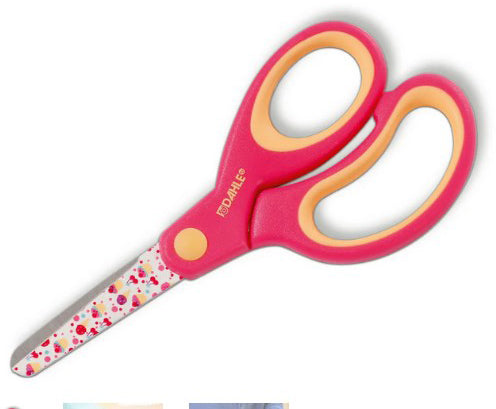 Dahle 54663-131 Sweets – Kinderschere, 16,5 cm, abgerundete Spitze, rechts, farbig sortiert