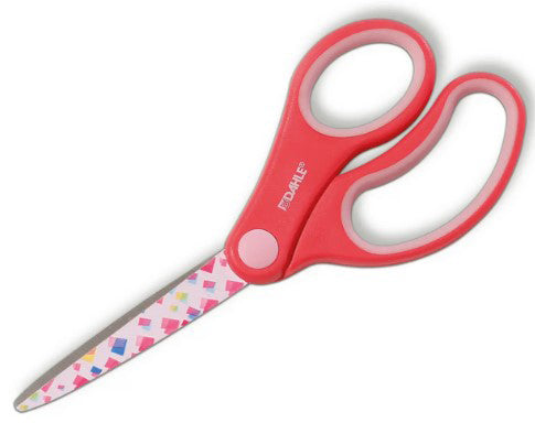 Dahle 54667-132 Confetti – Kinderschere, 180 mm, Abgerundete Spitze, Rechts, Farbig Sortiert