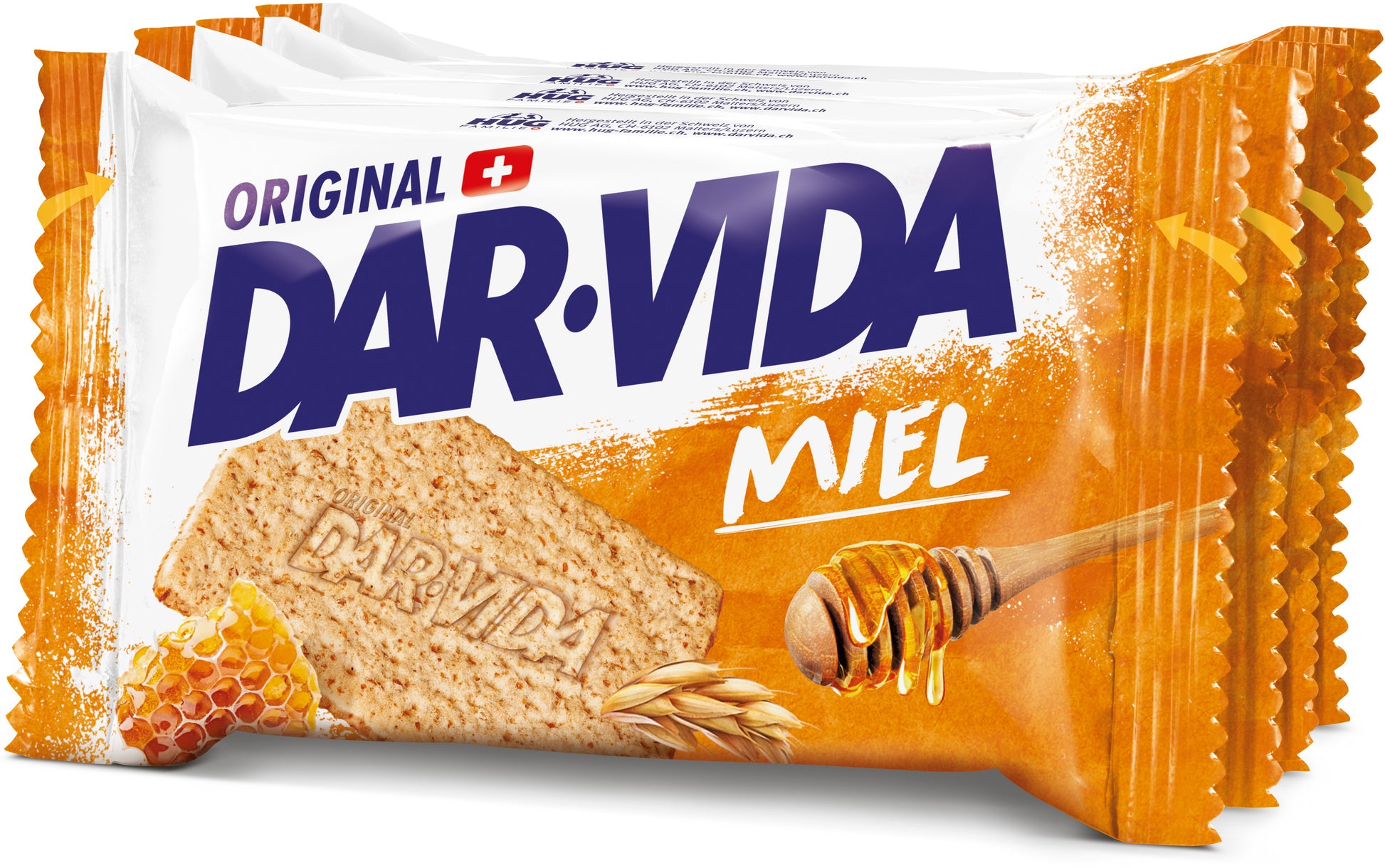 DAR-VIDA Miel Cracker – Honig – 4 × 46 g