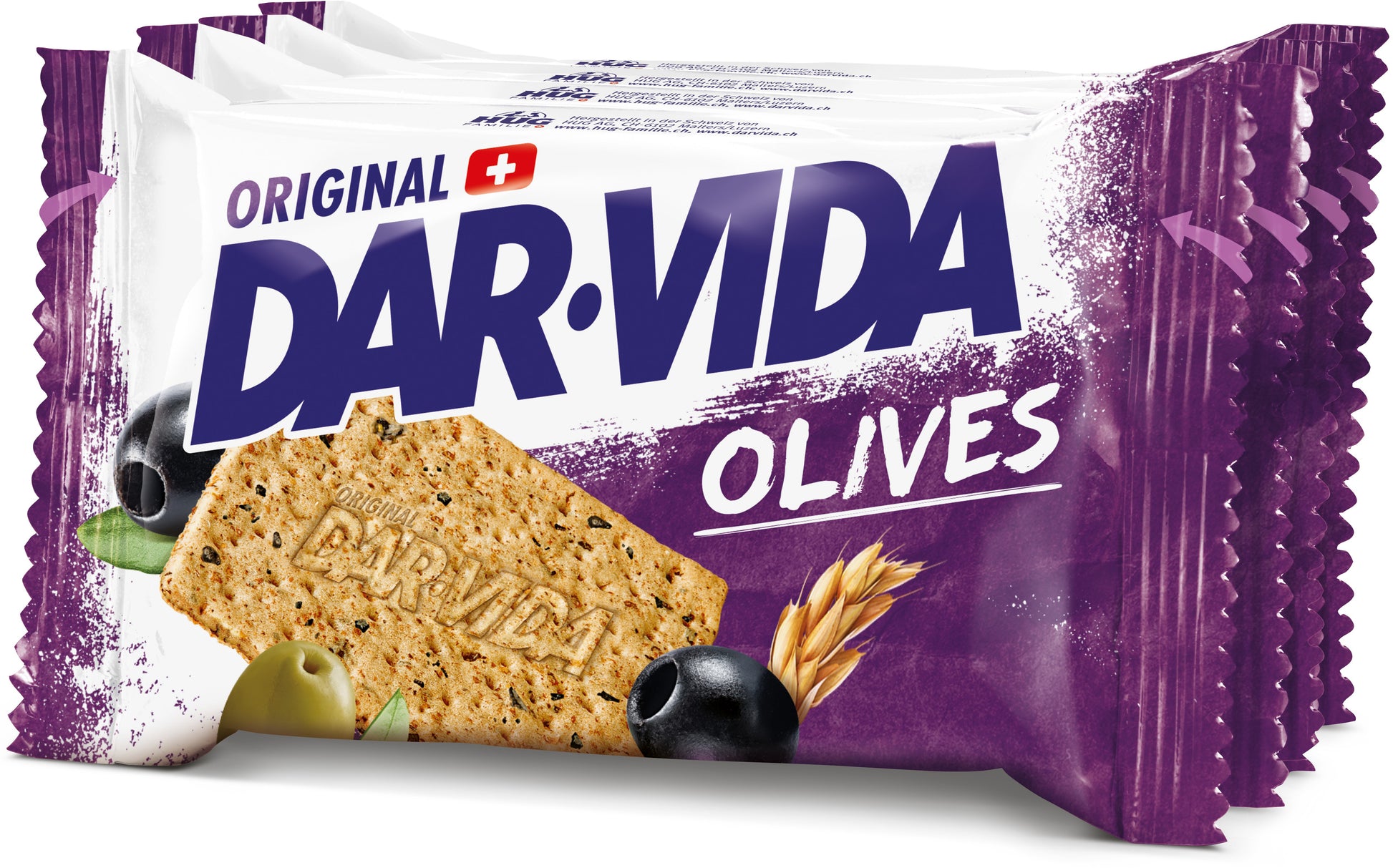 DAR-VIDA Olives Cracker – Olive – 4 × 46 g