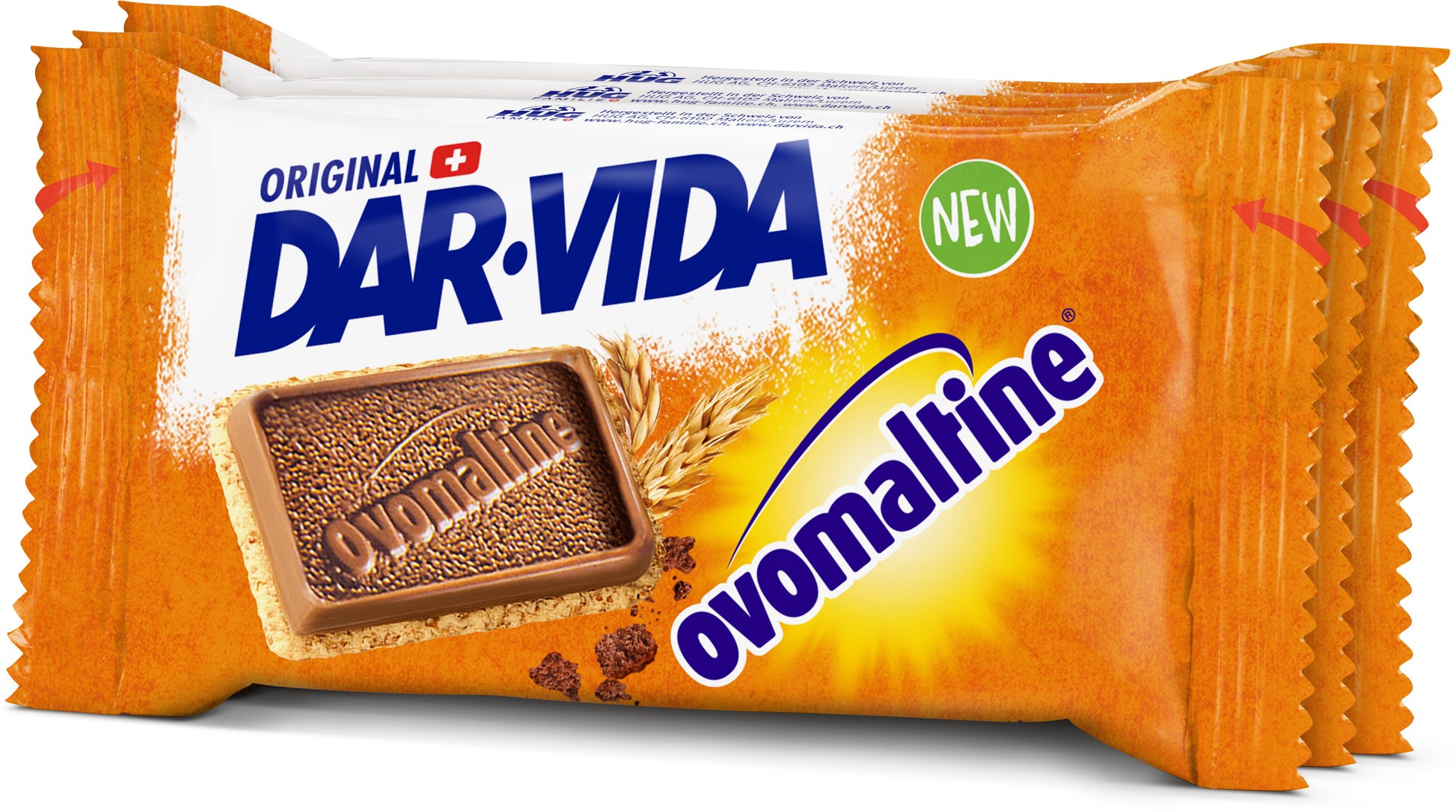 DAR-VIDA Choco Ovomaltine Guetzli – Schokolade – 3 × 53 g