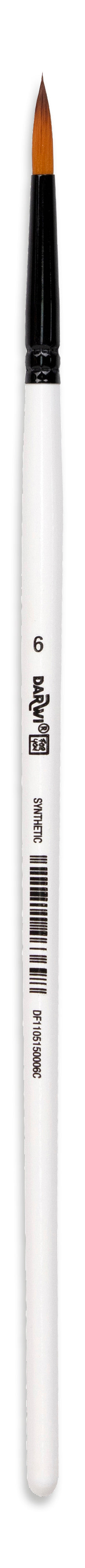 Darwi For You (FY) – Pinsel – Rundpinsel, Grösse 6, Synthetik, Länge 237 mm