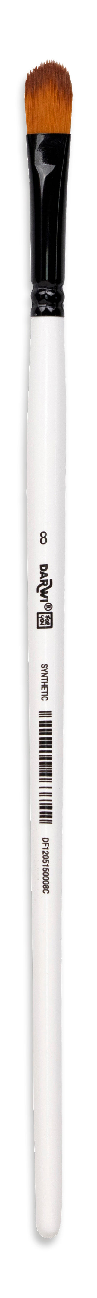 Darwi For You – Pinsel – Katzenzungenpinsel, Breite 10 mm, Grösse 8, Synthetik, für Acrylfarbe