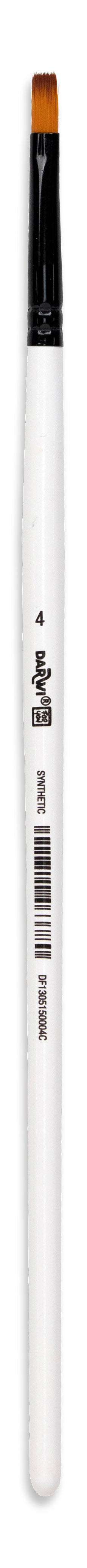Darwi For You – Pinsel – Flachpinsel, Breite 5,2 mm, Grösse 4, Synthetik