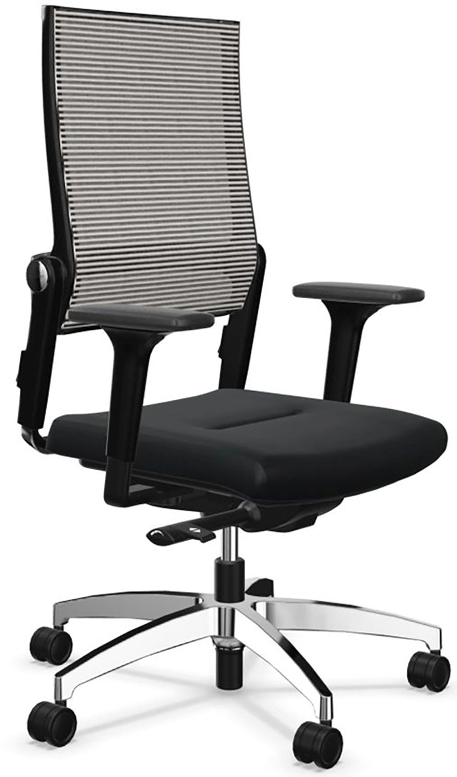 Dauphin Lordo Flex LO3017 Bürostuhl – Netzrücken – Grau/Schwarz, 2D-Armlehnen