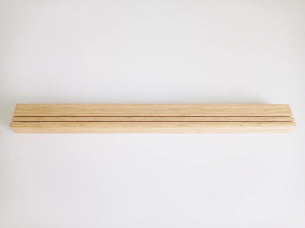 Debex Wand-Fotoleiste – 50 × 3 × 1,5 cm – Eiche, natur