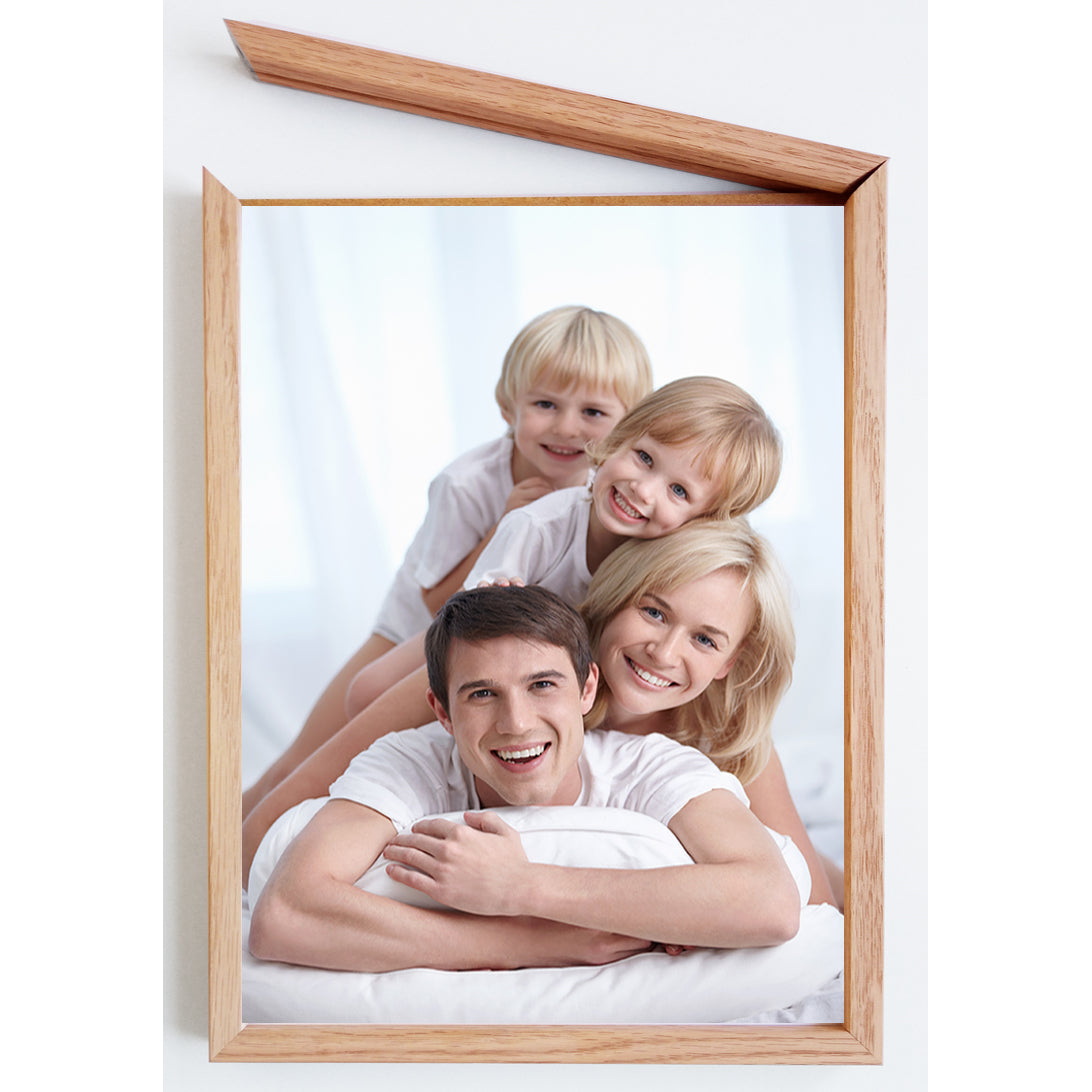 Debex Wechselrahmen – für 13 × 18 cm – Holz, Eiche