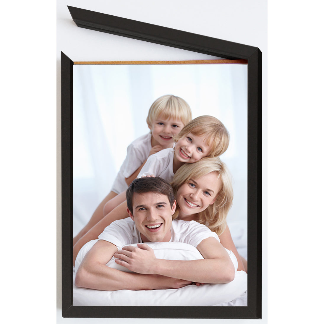 Debex Wechselrahmen – für 21 × 29,7 cm – Holz, schwarz