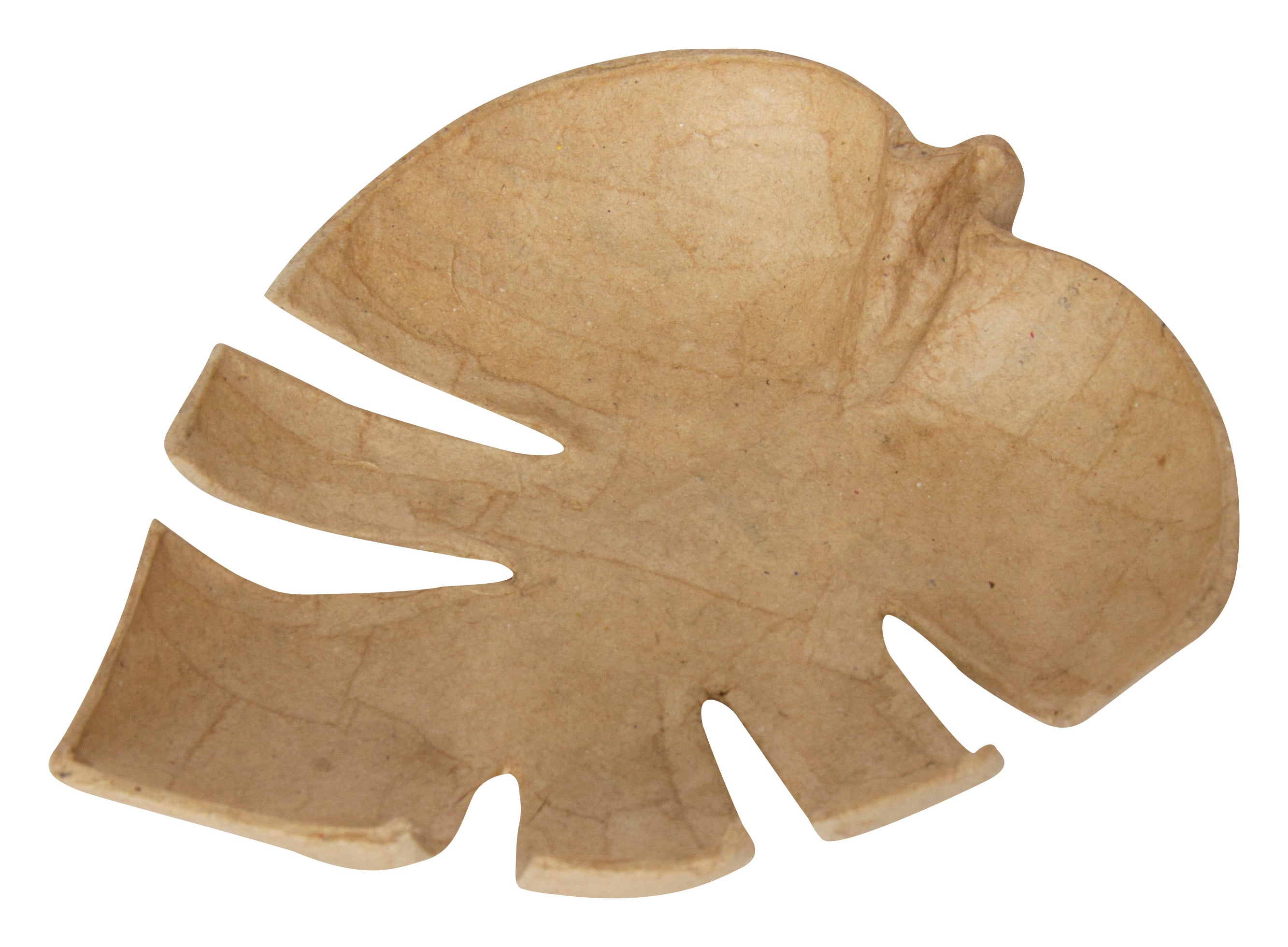 Decopatch Pappmaché-Rohling, Pappmaché, Tropisches Blatt, 16,6 × 2,7 × 17,5 cm, 190 g, AC882C