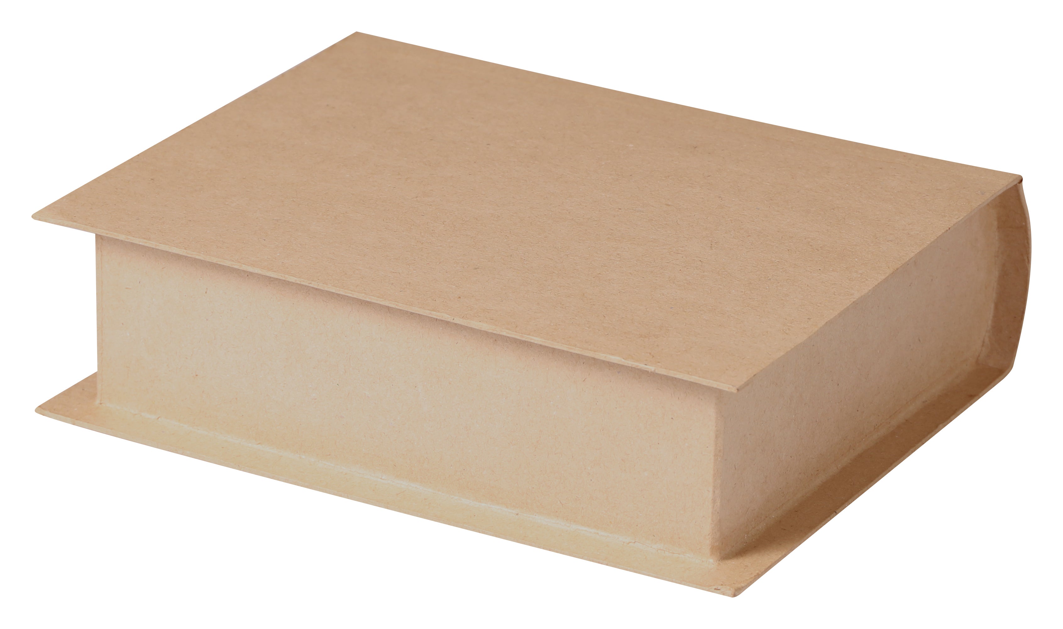 Decopatch Pappmaché-Rohling, Bastelform (Buch-Box), braun, 16,6 × 6,1 × 22,4 cm, 170 g, BT070C