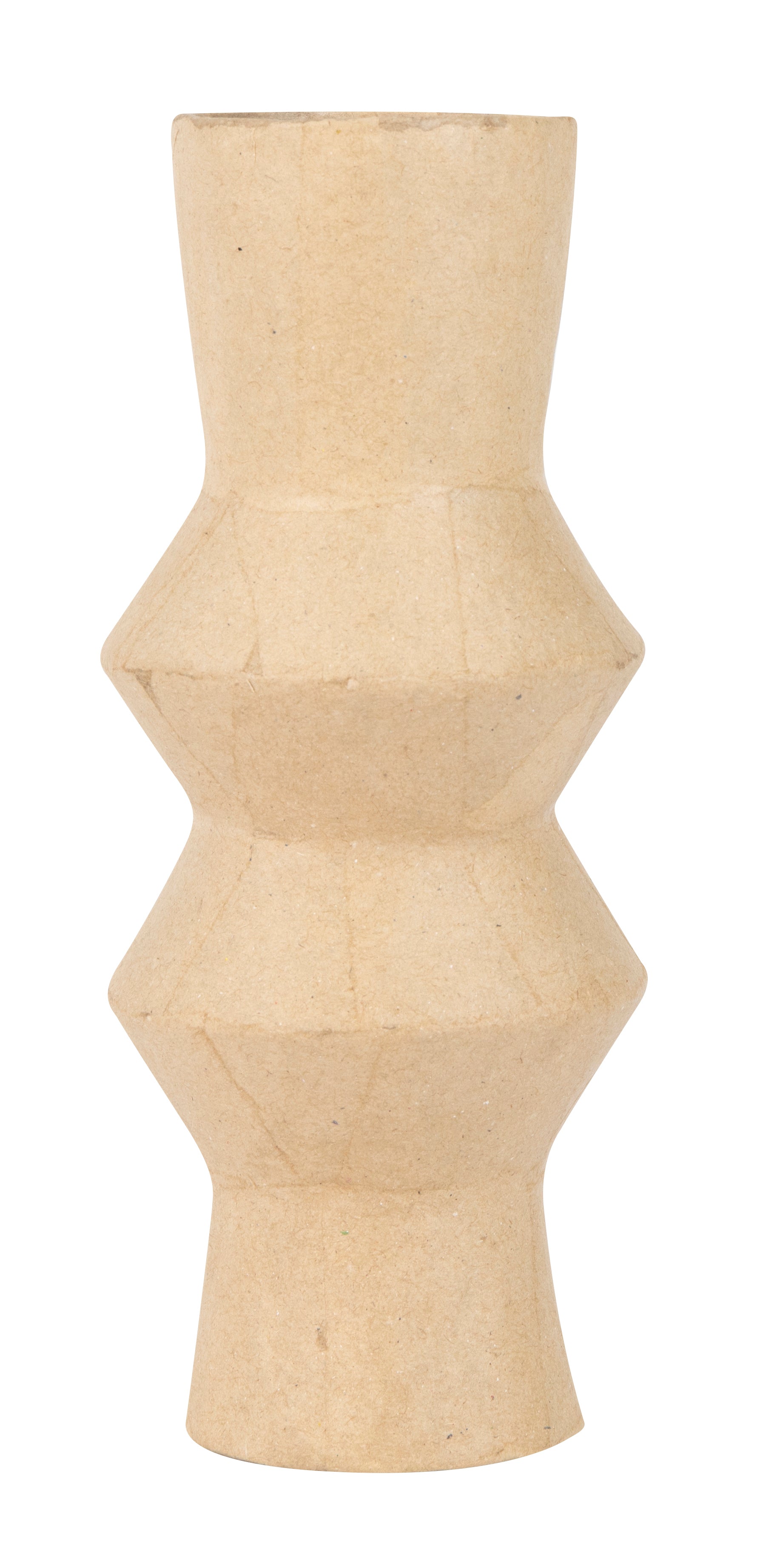 Decopatch Pappmaché-Rohling, Pappmaché, Vase Twisty, 11,2 × 25,4 × 11,2 cm, 95 g, wasserfest, HD070C