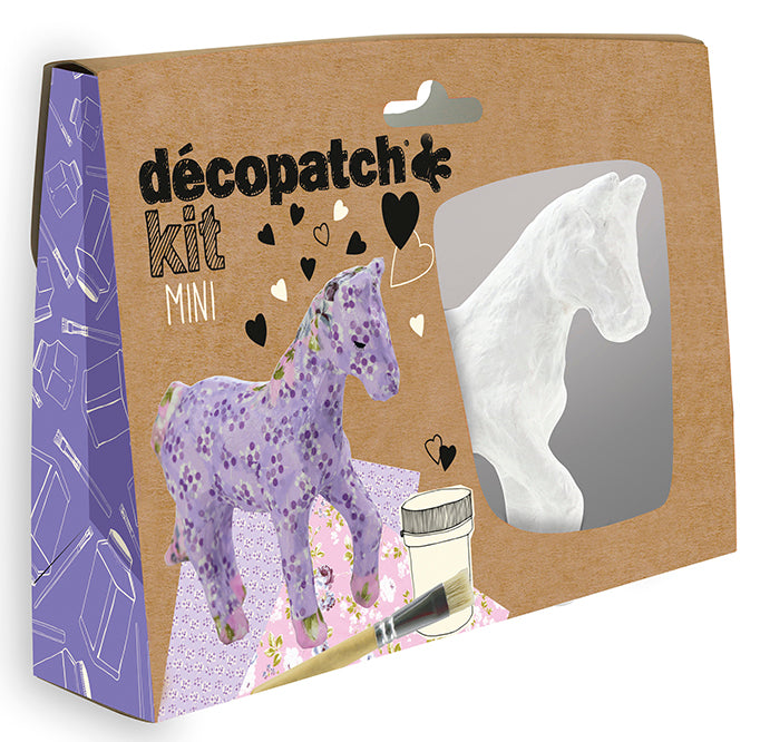 Décopatch KIT010O – Bastelset – Pferd – 5-teilig – ab 5 Jahren