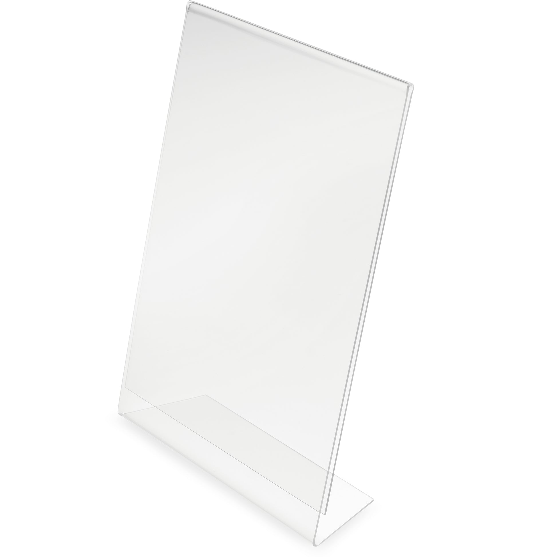 Deflecto Tischaufsteller 684101 – für A6 – schräg geneigt – transparent – Polystyrol – 108×47×155 mm
