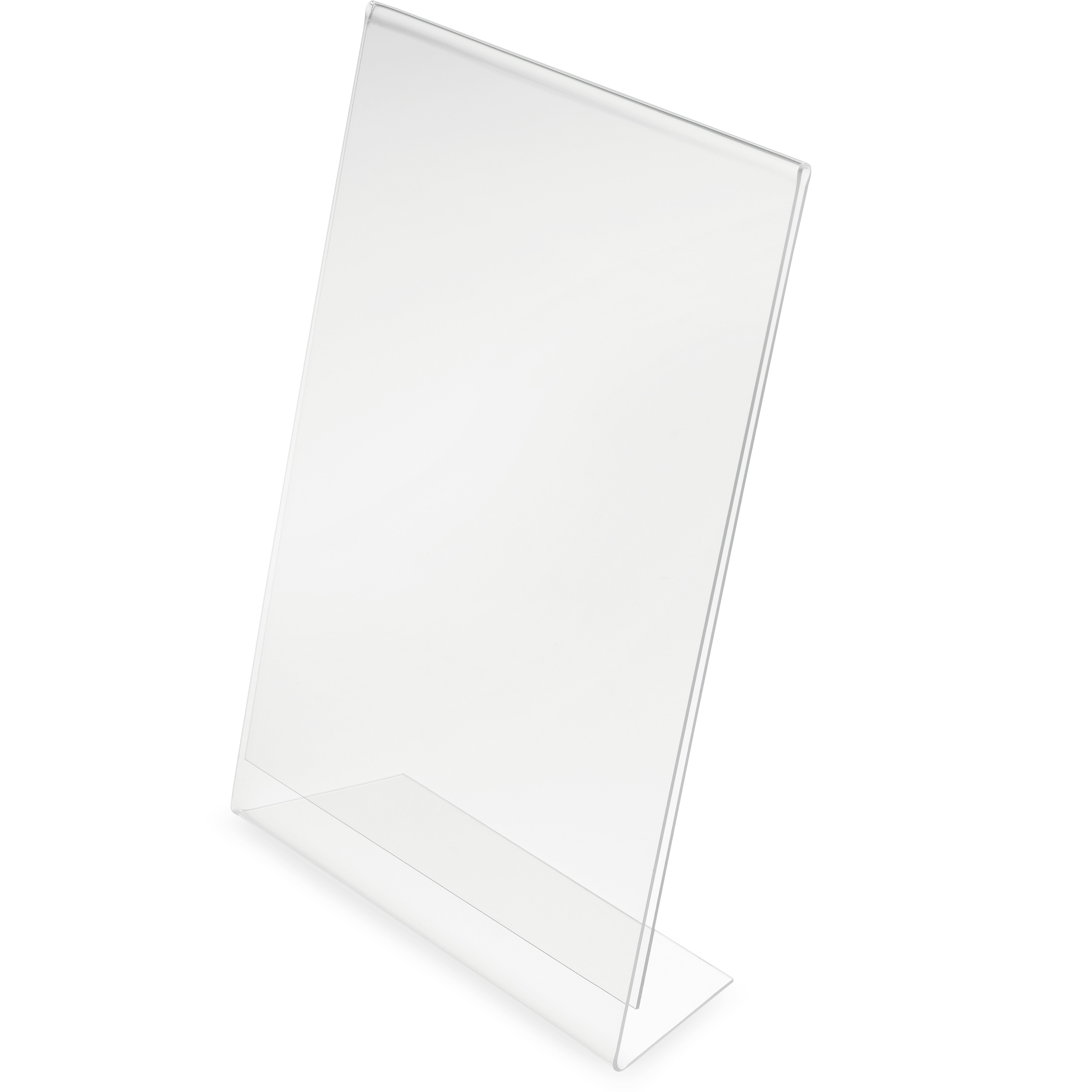 Deflecto Tischaufsteller 684101 – für A6 – schräg geneigt – transparent – Polystyrol – 108×47×155 mm