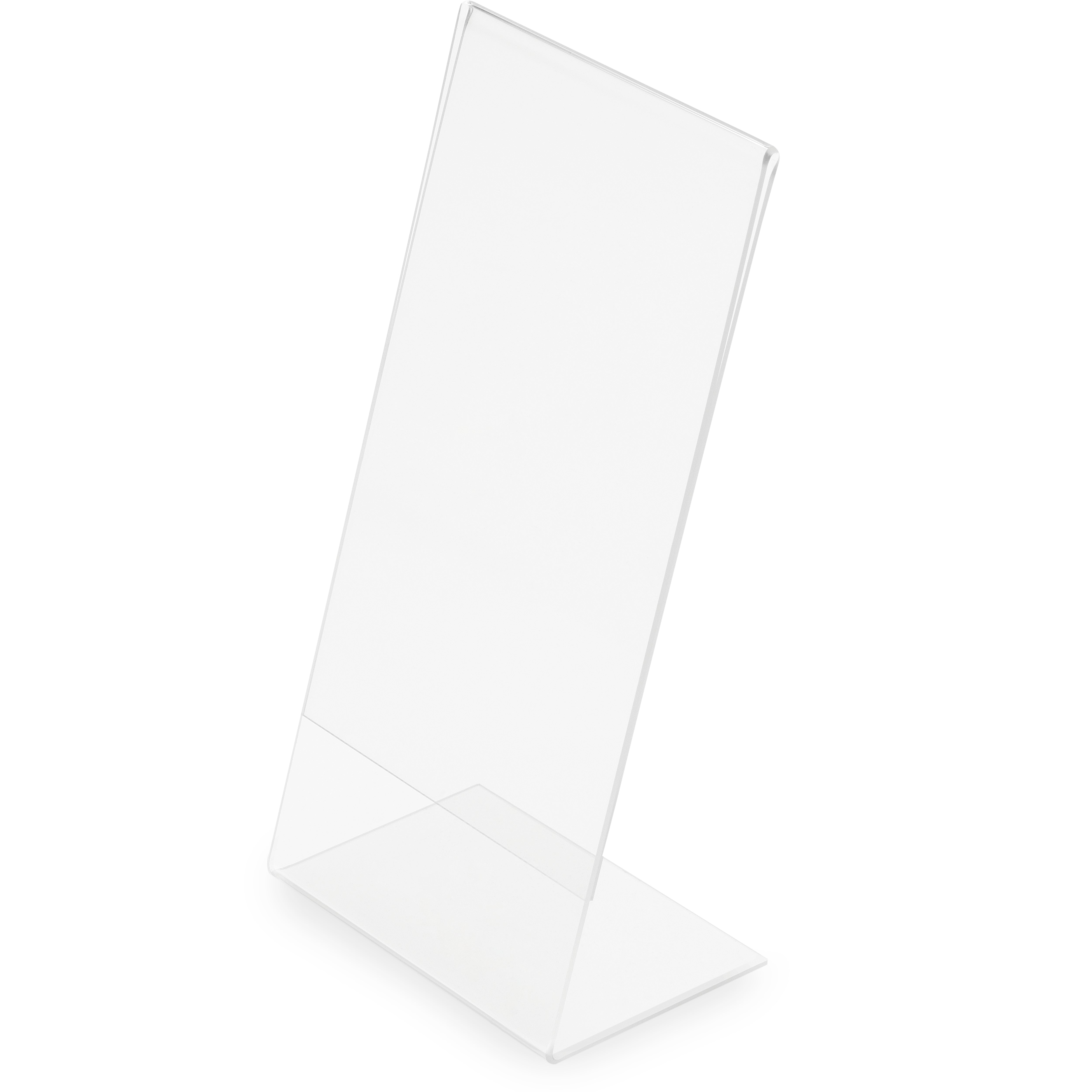 Deflecto Tischaufsteller – für A3 – Hochformat – geneigt – transparent – Polystyrol (PS)