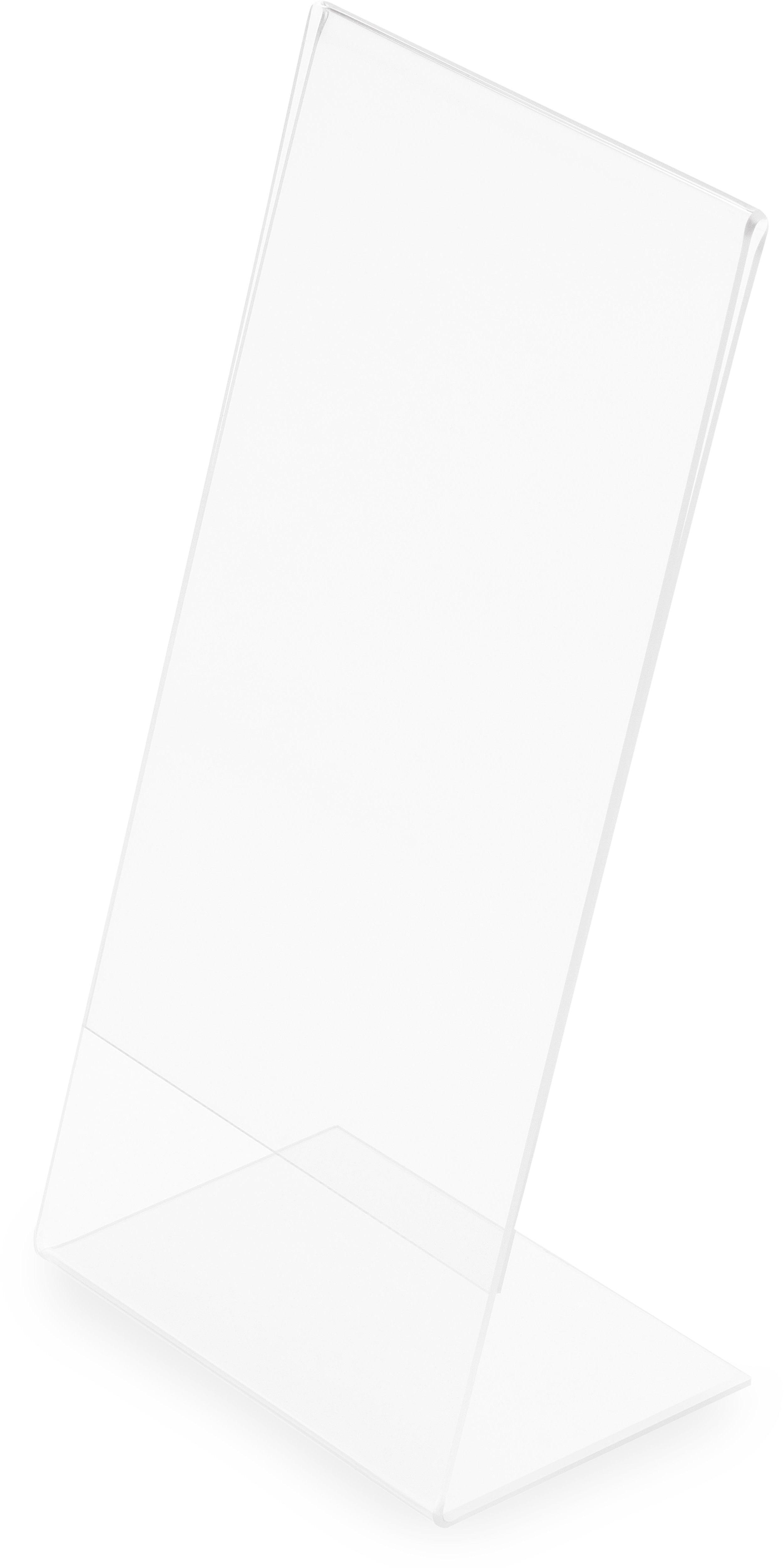 Deflecto Classic Image Tischaufsteller 45201 – für DL – Hochformat – schräg – Polystyrol – 65 × 215 × 100 mm