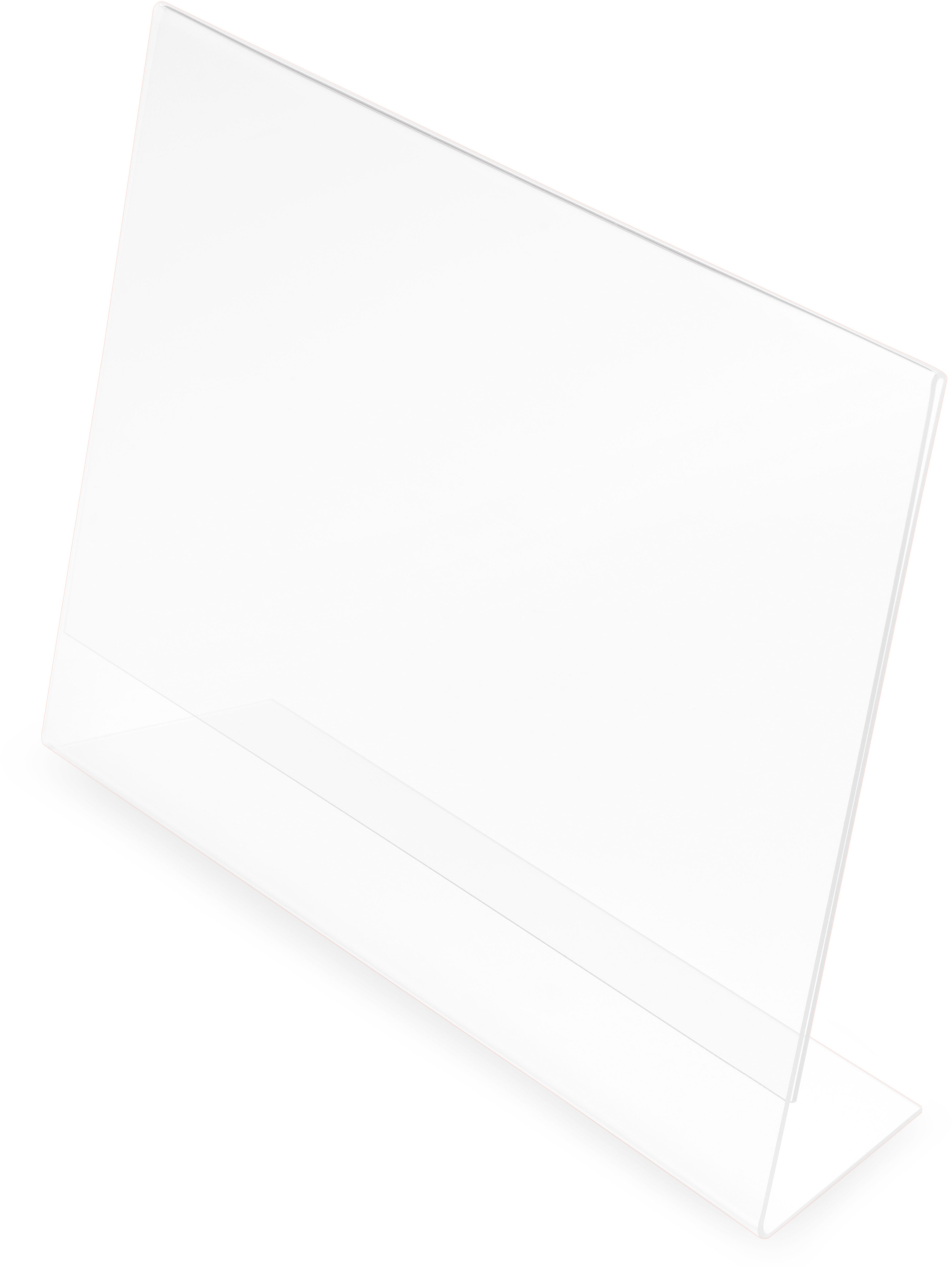 Deflecto Tischprospekthalter Classic Image 47301 – für A4 quer, Polystyrol (PS), transparent