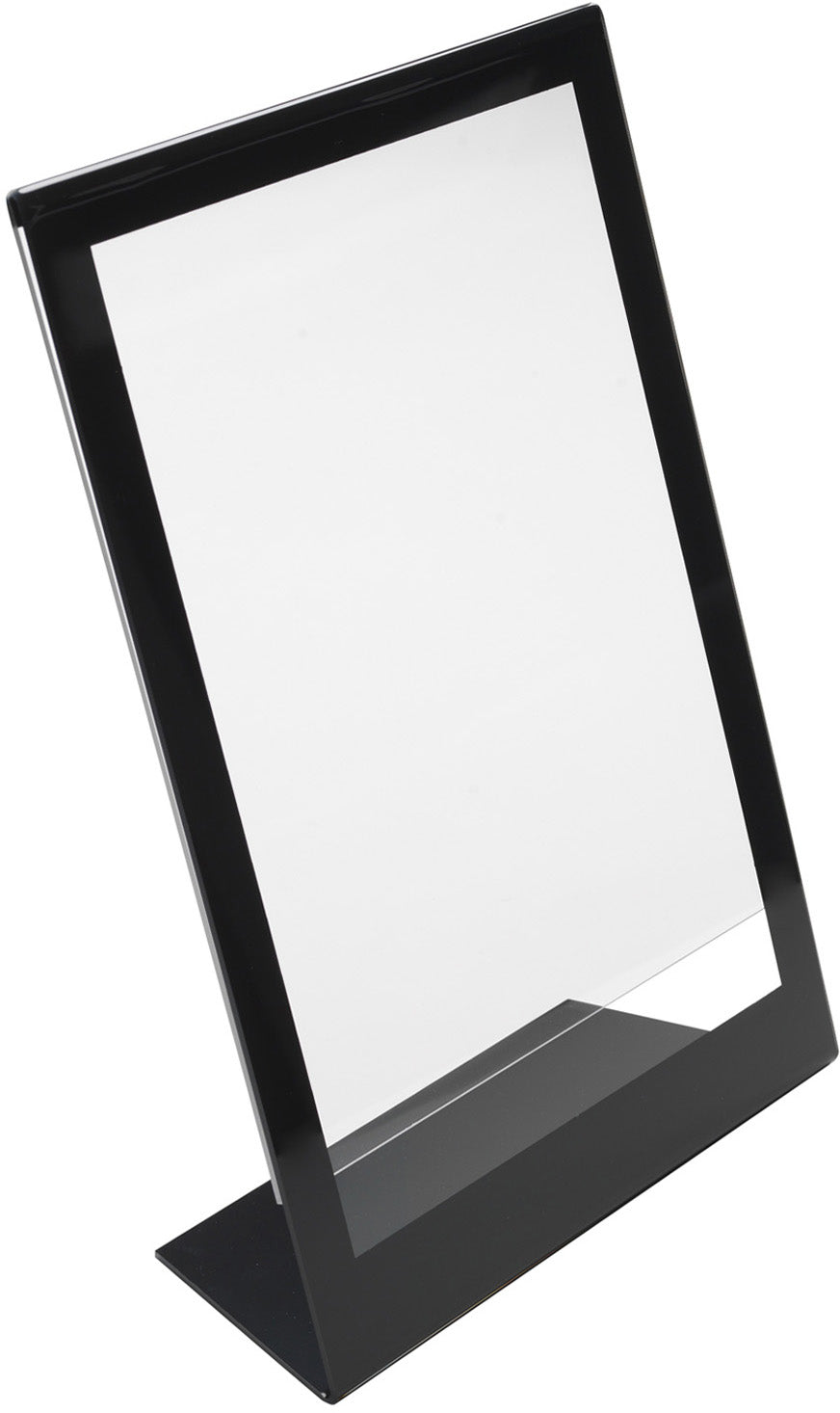 Deflecto Tischaufsteller – für A4 – Hochformat – schräg – schwarz – 250×95×355 mm