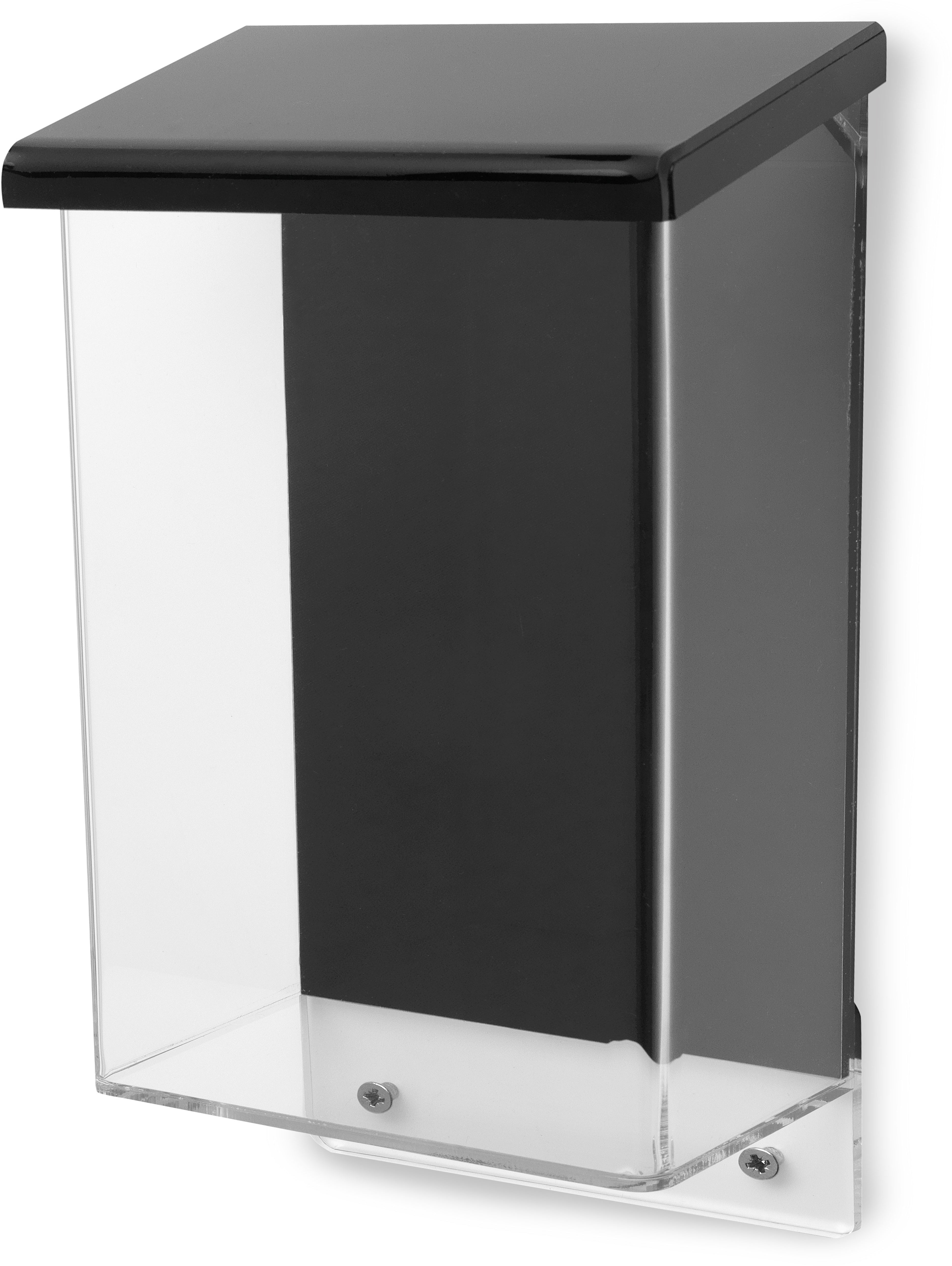 Deflecto Prospektbox – für A5 – Hochformat – wetterfest – Acryl – 175×285×74 mm