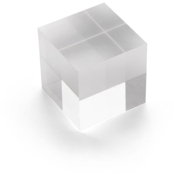 Deflecto Acryl-Block 50×50×50 mm – Acryl, transparent – AB150