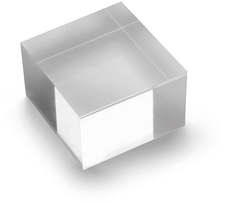 Deflecto Acryl-Block 75 × 50 × 75 mm – Acryl, transparent – AB250