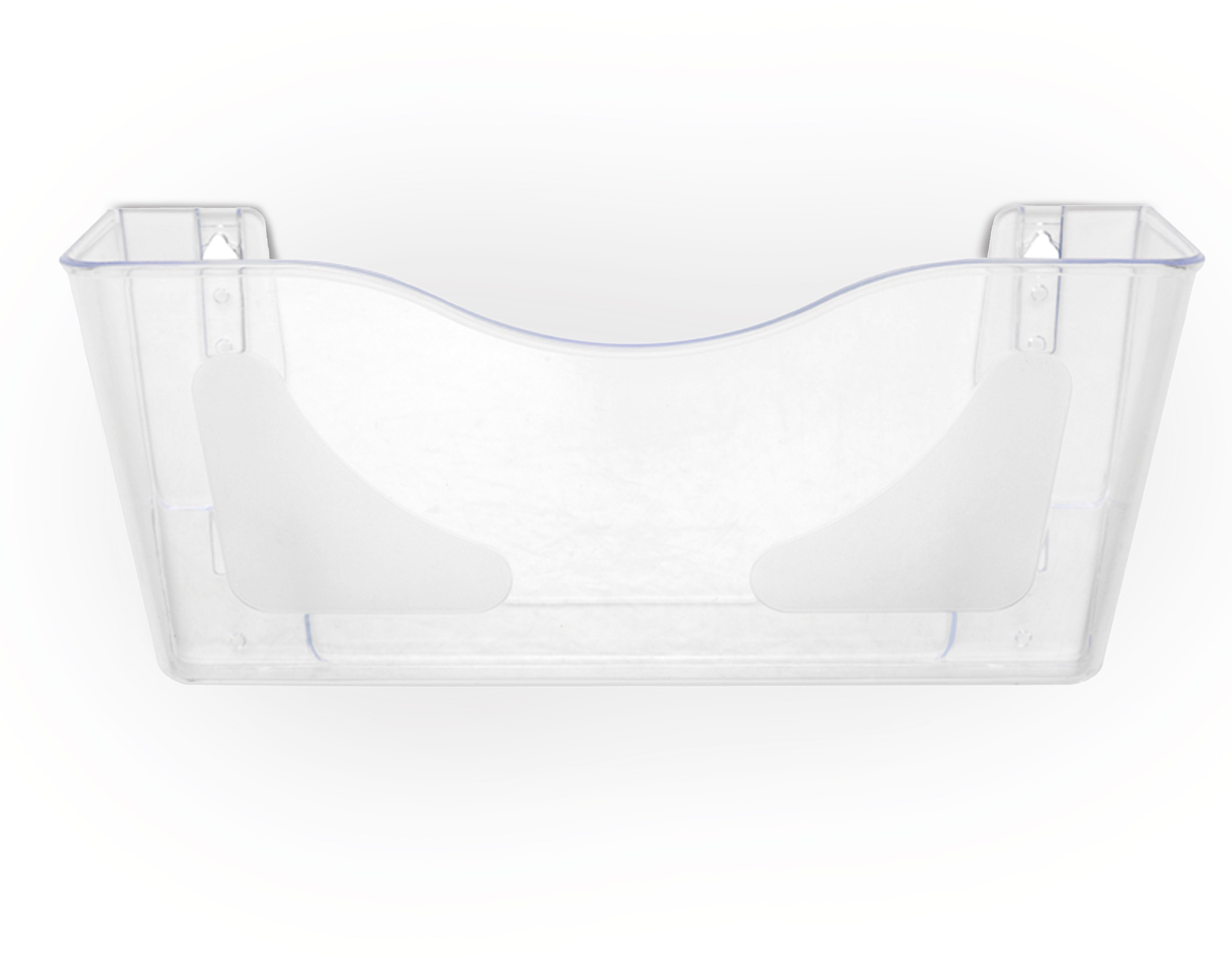 Deflecto Wandprospekthalter DocuPocket – für A4 – quer – transparent – Polystyrol (PS) – 380×105×180 mm