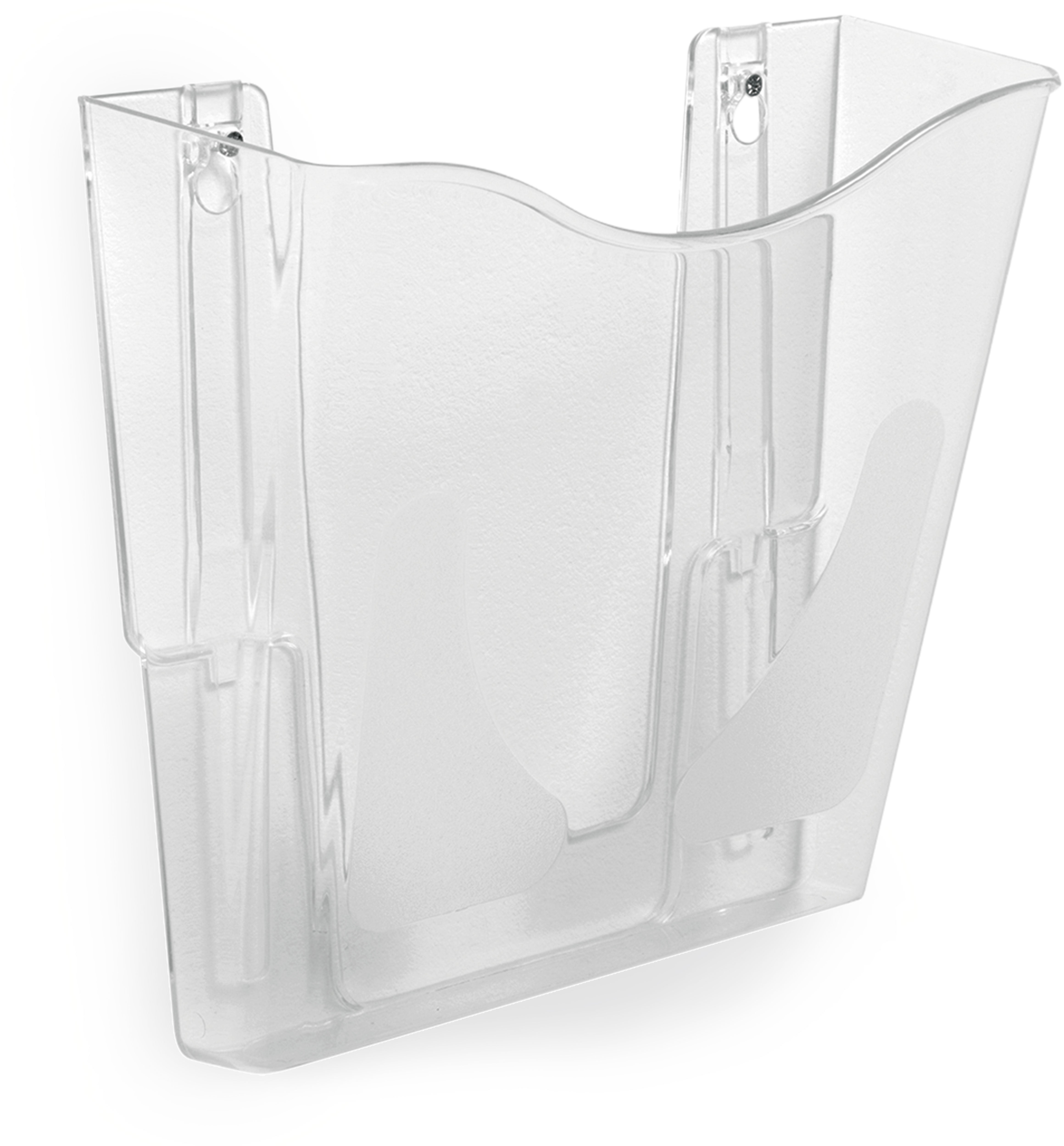 Deflecto Wandprospekthalter DocuPocket CP078YTCR – für A4 – Hochformat – Transparent – Polystyrol (PS)