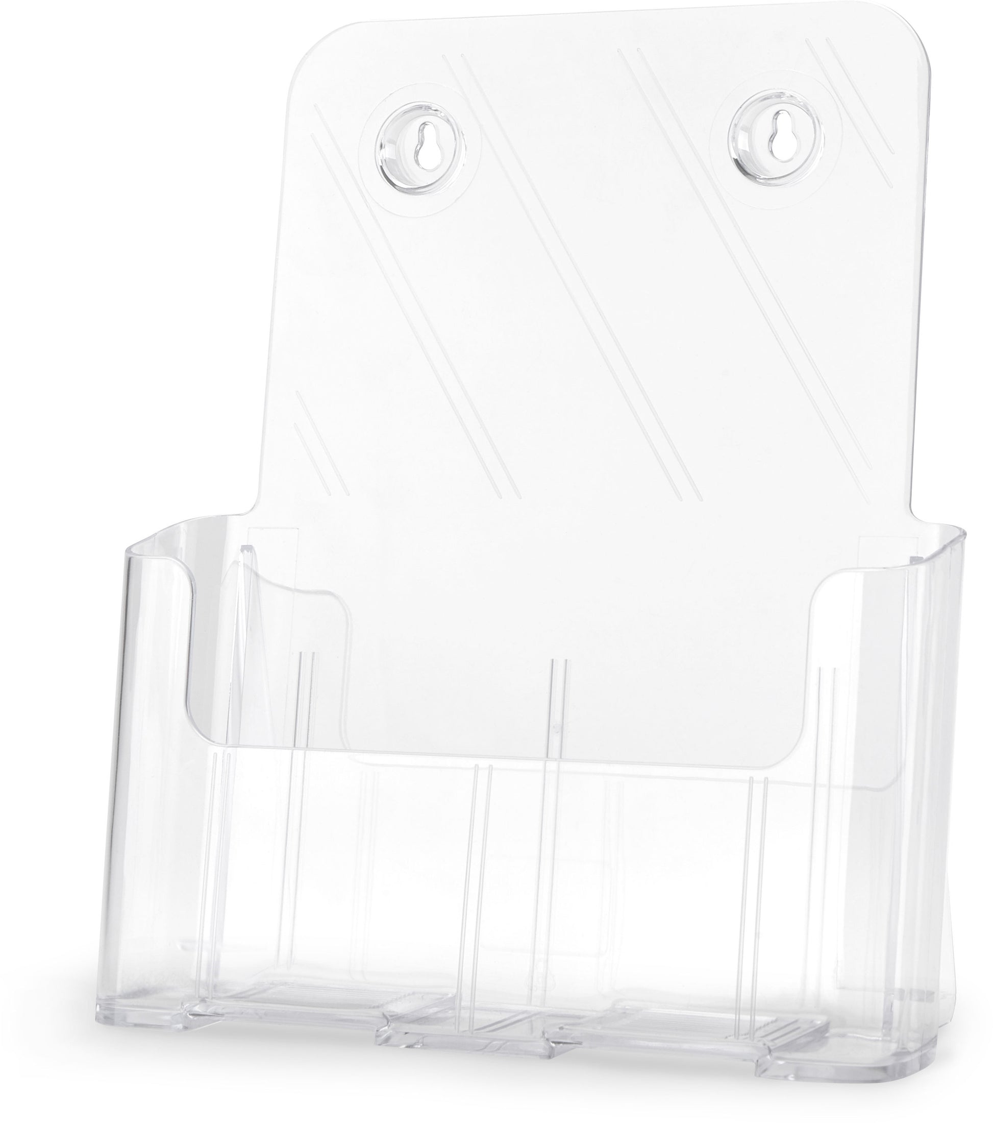 Deflecto Wandprospekthalter Classic – für A4 – 1 Fach – transparent – Polystyrol – 235×290×90 mm