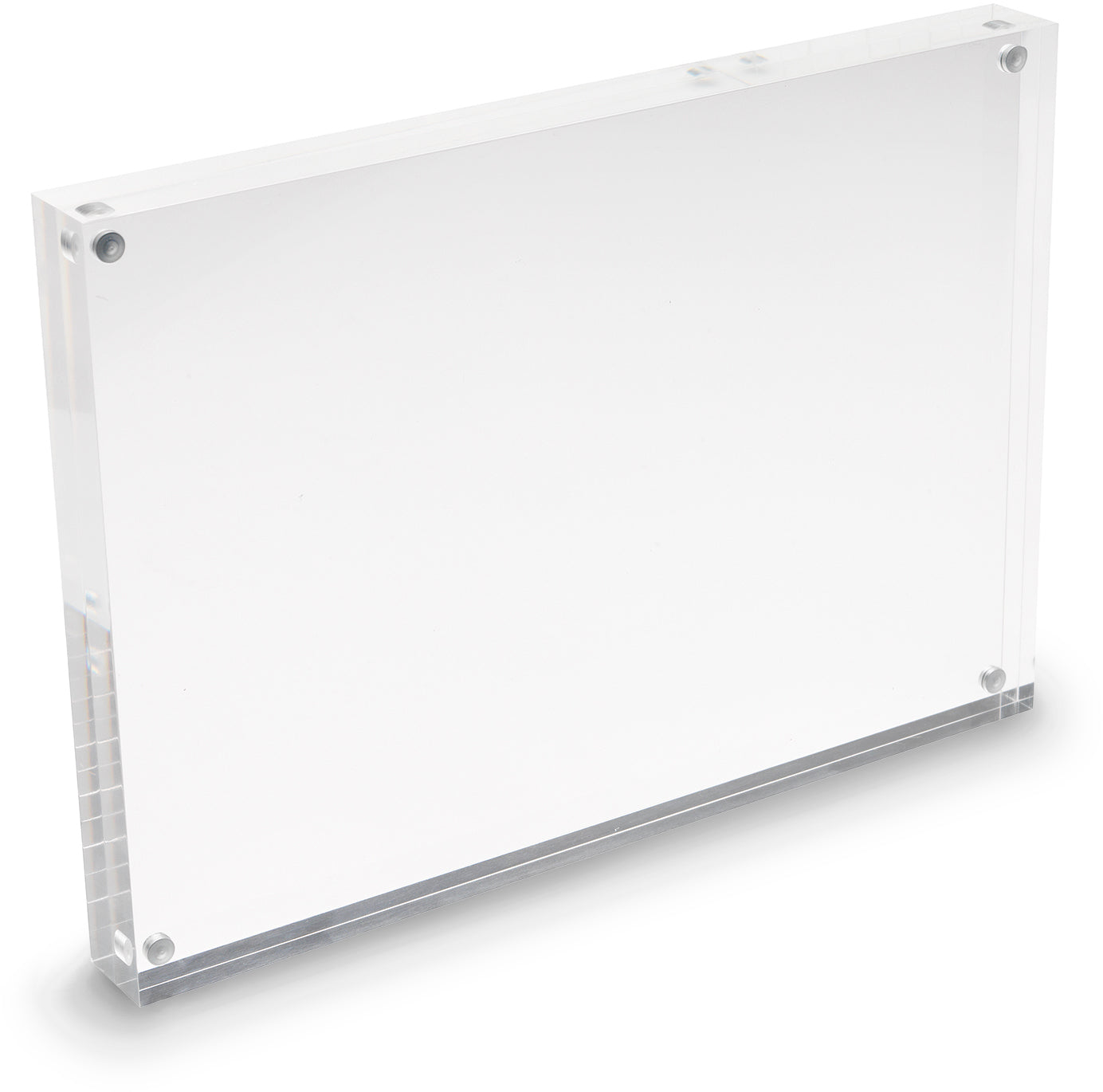 Deflecto Tischprospekthalter A4 – magnetisch, Hoch-/Querformat – Acryl, transparent