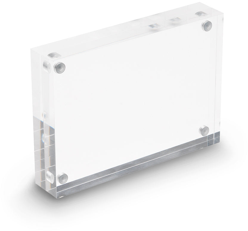Deflecto Thekendisplay A6 – magnetisch, 30 mm (2×15 mm), Acryl, transparent – MCHA61130