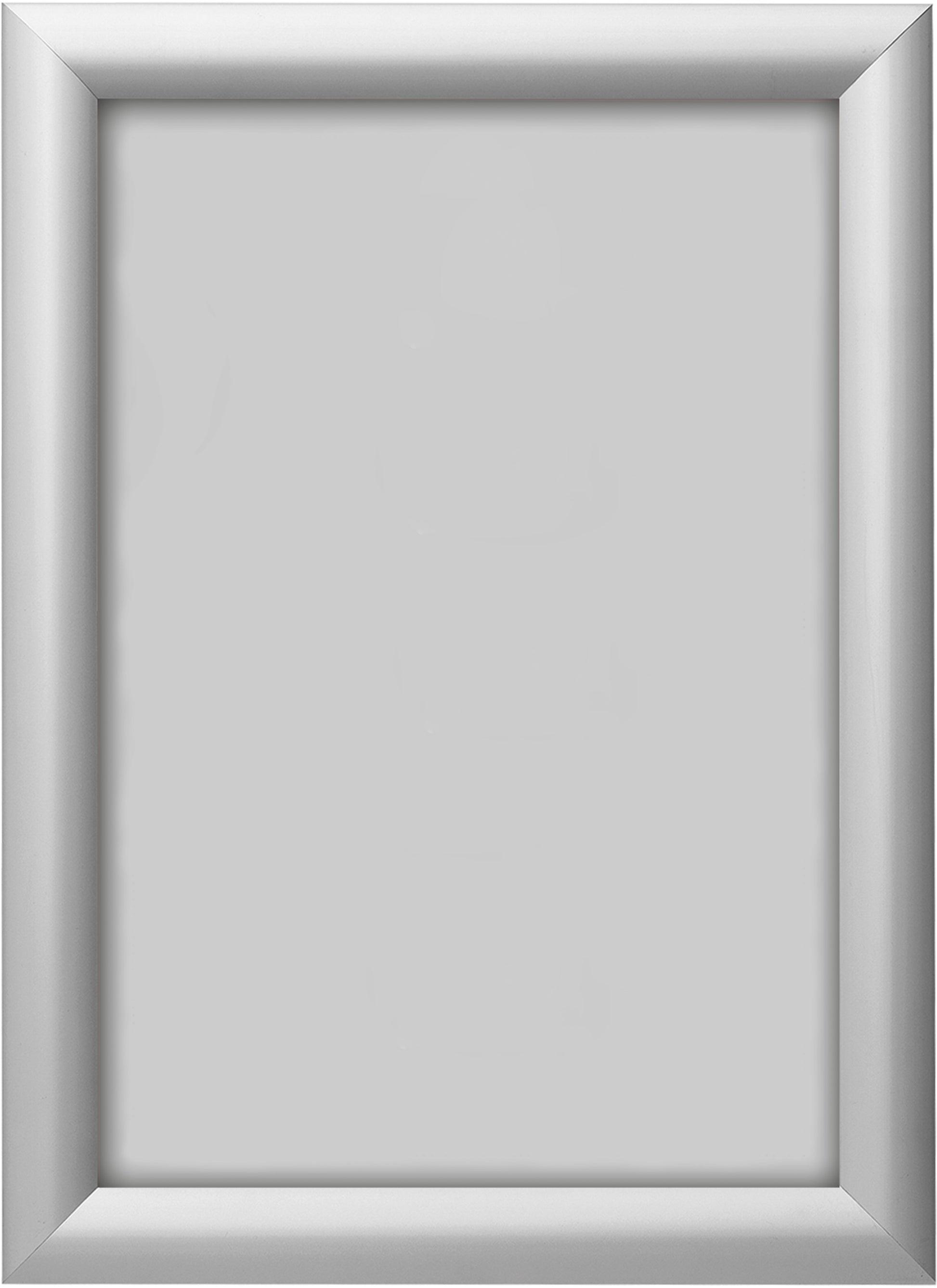 Deflecto Plakatrahmen – für A3 – Klapprahmen – Silber – Aluminium – 345×470×20 mm