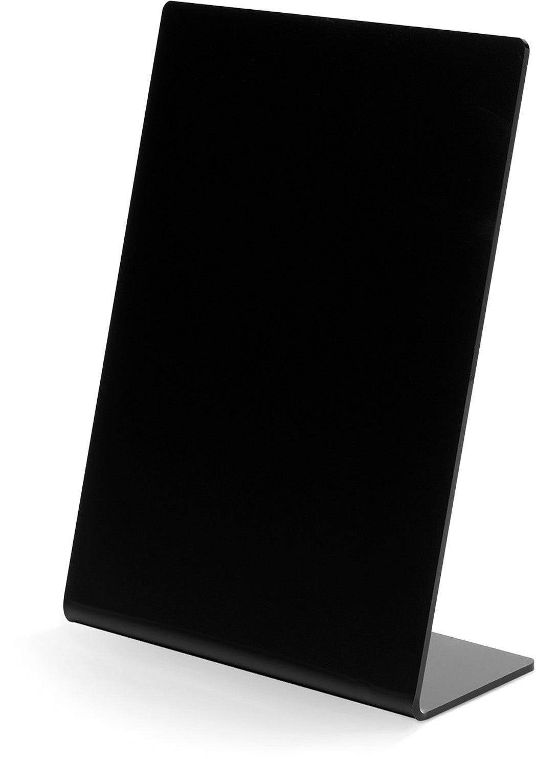 Deflecto Tischkreidetafel/Tischaufsteller SSPA5142 – DIN A5 Hochformat – Schwarz – für Kreide & Kreidemarker – Tisch