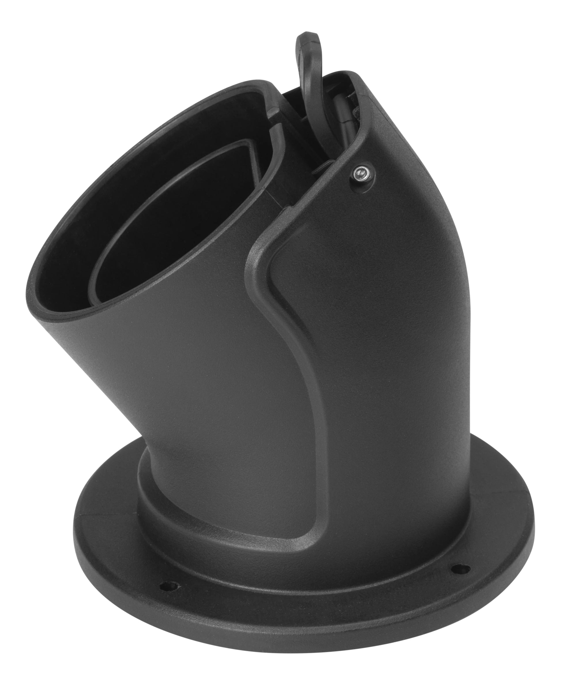 Deltaco Kabelhalter, Wandmontage – für Typ-2-Stecker – schwarz