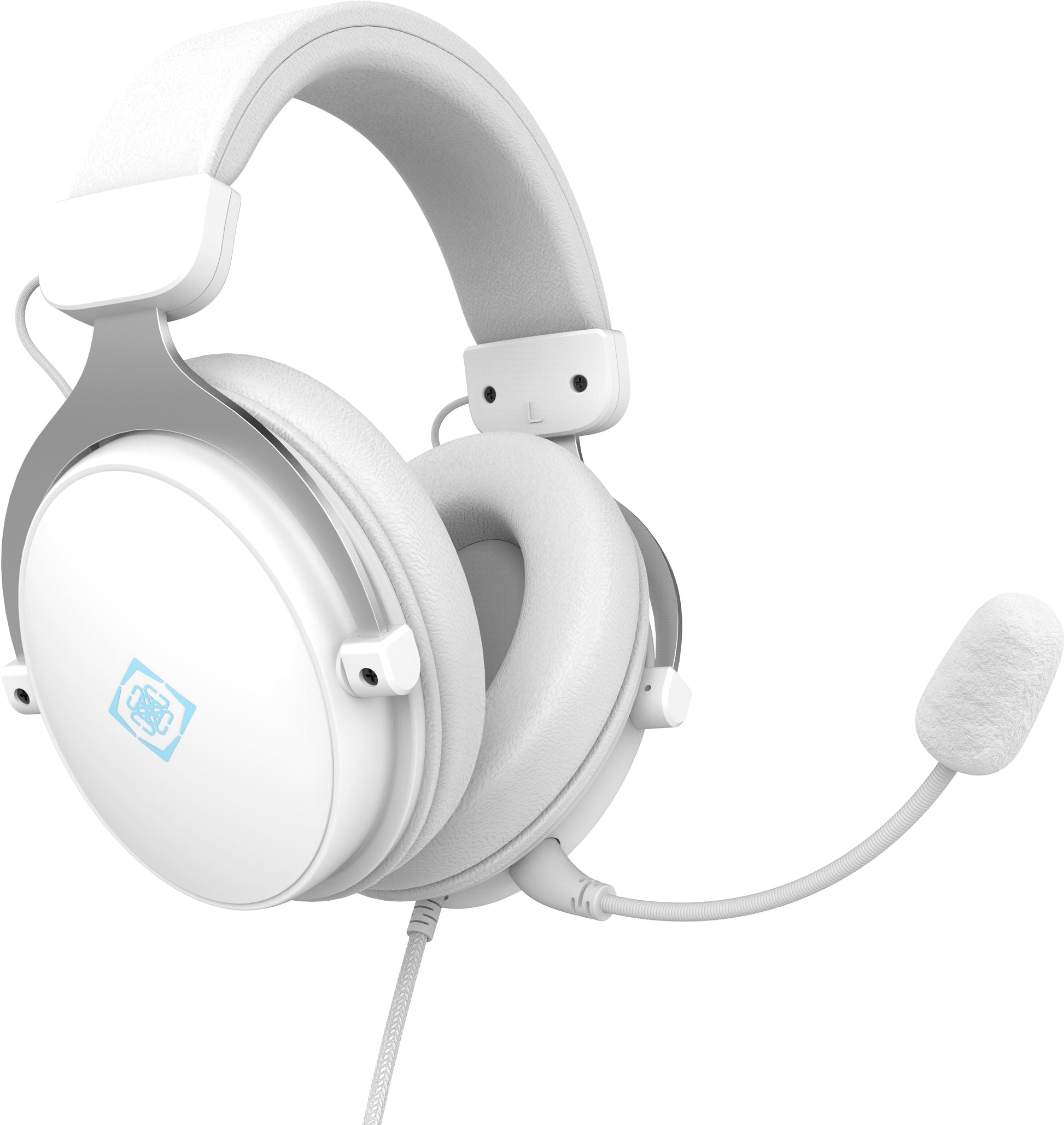 Deltaco GAM-190-W DH320 Gaming-Headset – Stereo, Kabelgebunden, 3,5 mm Klinke, für PC, Xbox, PlayStation und mehr, Weiss