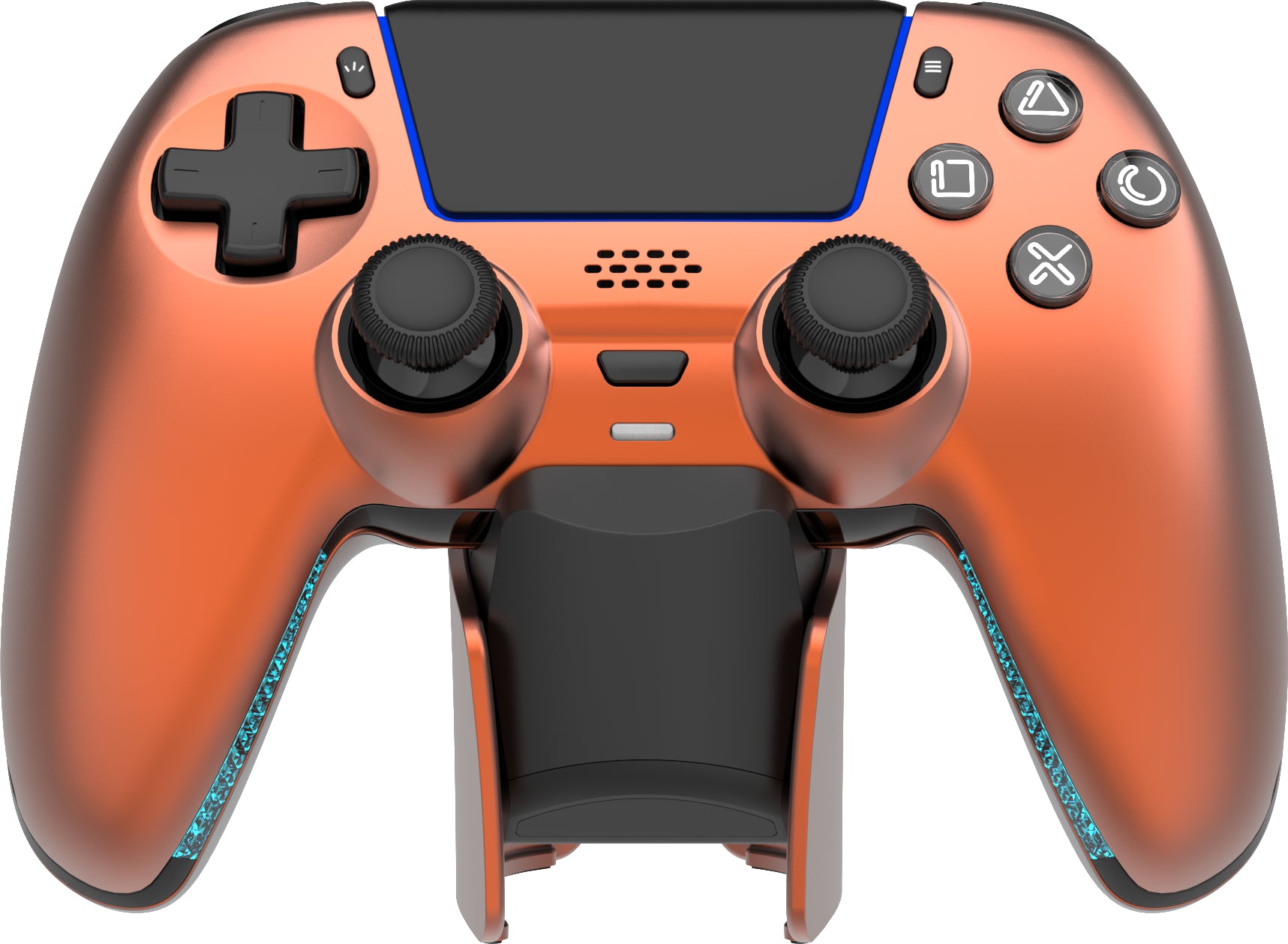Deltaco GAM-199-O – Gamepad – mit Ladestation, für PS5, Orange