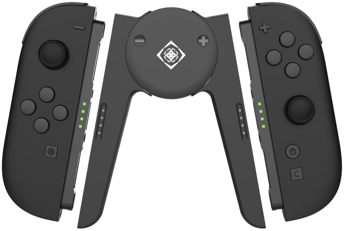Deltaco GAM-202 Ladegriff mit Ladestation für Nintendo Switch (2 Joy-Con)