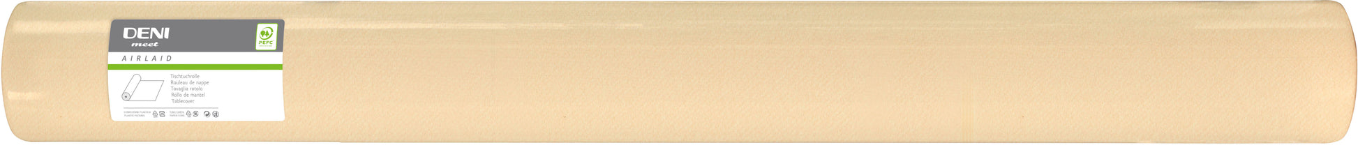 Deni Tischdecke auf Rolle – 120 cm×50 m, Papier (Airlaid), Champagner
