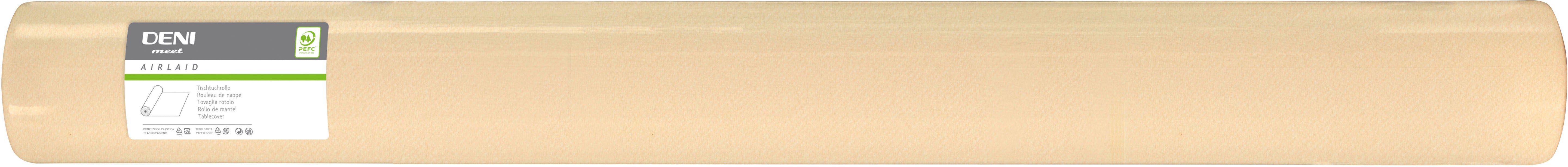Deni Tischdecke auf Rolle – 120 cm×50 m, Papier (Airlaid), Champagner