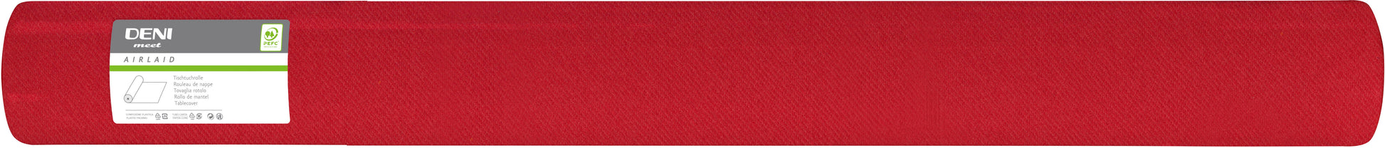 Deni Tischdecke auf Rolle – 120 cm×50 m, Papier (Airlaid), Rot