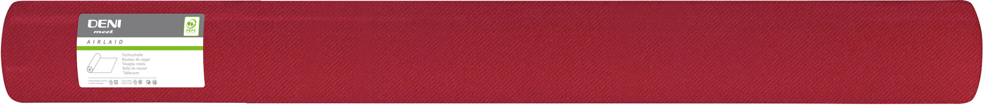 Deni Tischdecke auf Rolle – 120 cm×50 m, Papier (Airlaid), Bordeaux