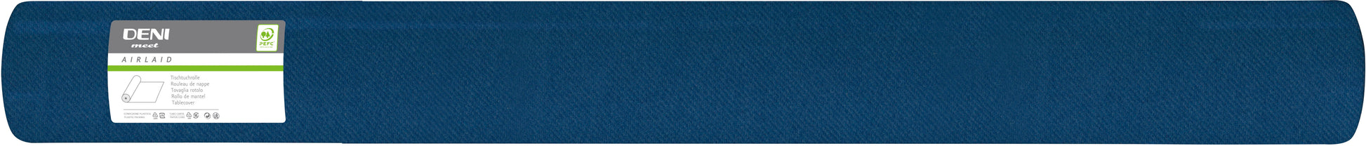 Deni Tischdecke auf Rolle – 120 cm×50 m, Papier (Airlaid), Blau